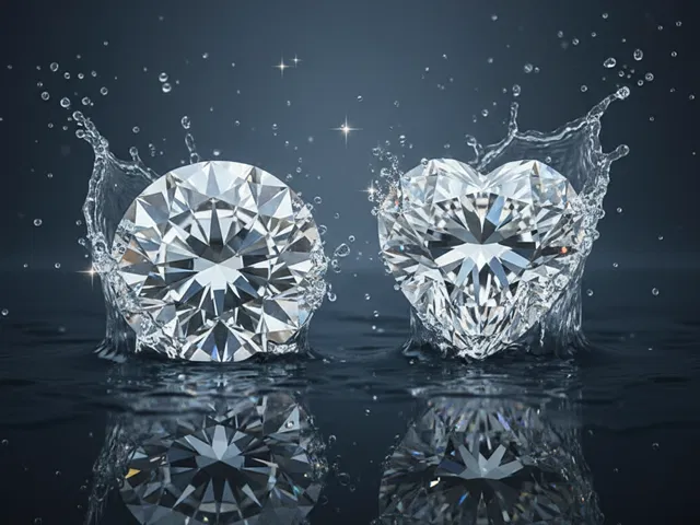 WATER SIGNS BRILLIANT CUT DIAMOND & HEART CUT DIAMOND